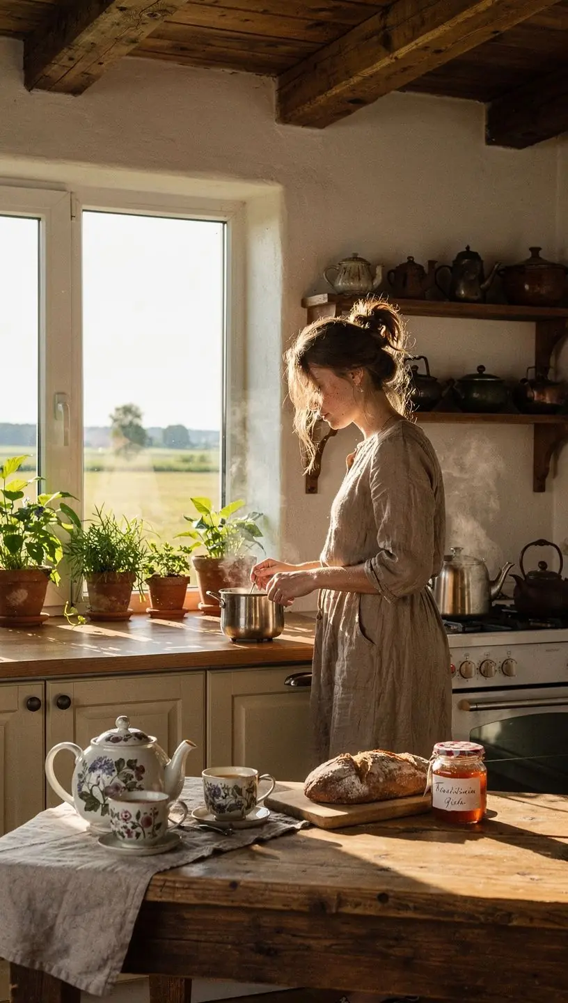 Arbatos lapeliai ir vaistažolės natūralioje aplinkoje, pabrėžiantys sveikatingumo ir natūralios savijautos svarbą.